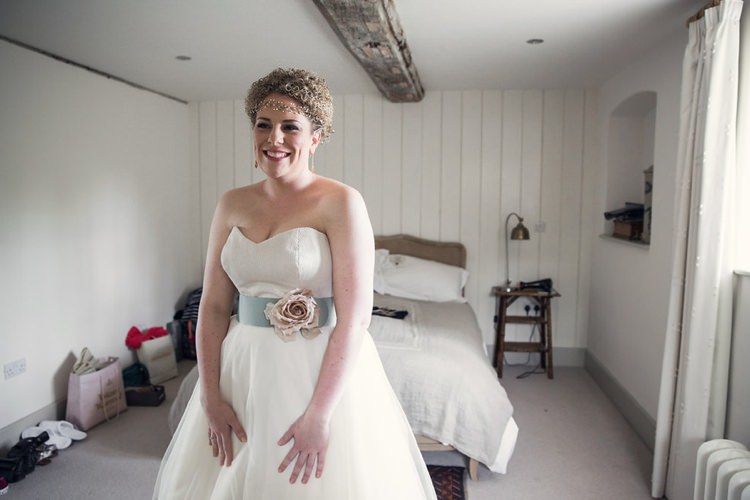Stephanie Allin Bardot Bride Bridal Gown Dress Eclectic Cool Barn Wedding http://assassynation.co.uk/