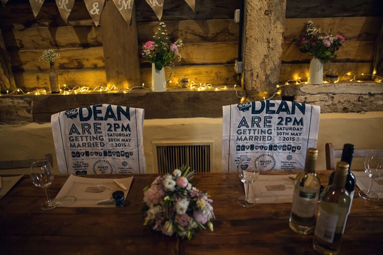 Tea Towel Invitations Eclectic Cool Barn Wedding http://assassynation.co.uk/