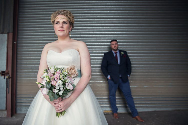 Stephanie Allin Bardot Bride Bridal Dress Gown Eclectic Cool Barn Wedding http://assassynation.co.uk/