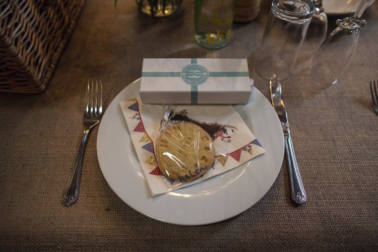 Buscuit Favours Yellow Grey Rustic Farm Wedding http://assassynation.co.uk/