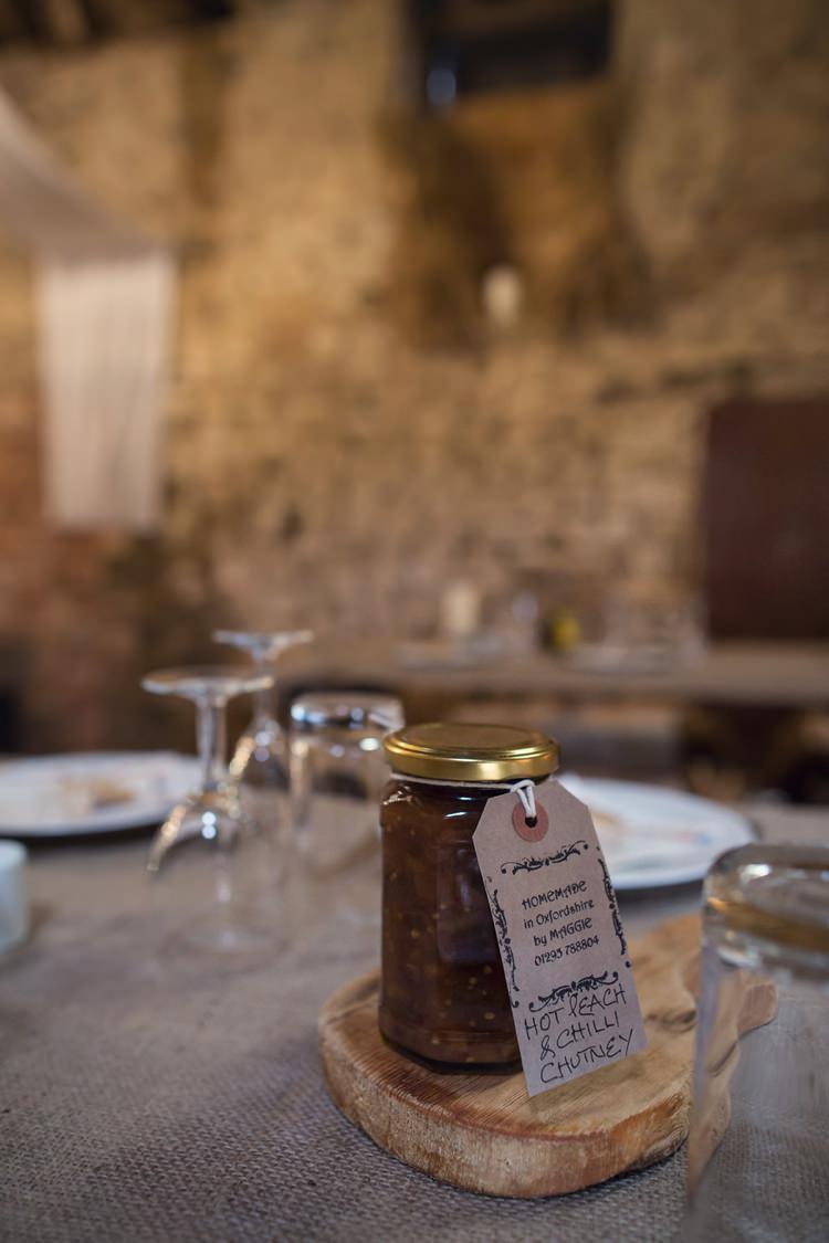 Chutney Favours Yellow Grey Rustic Farm Wedding http://assassynation.co.uk/