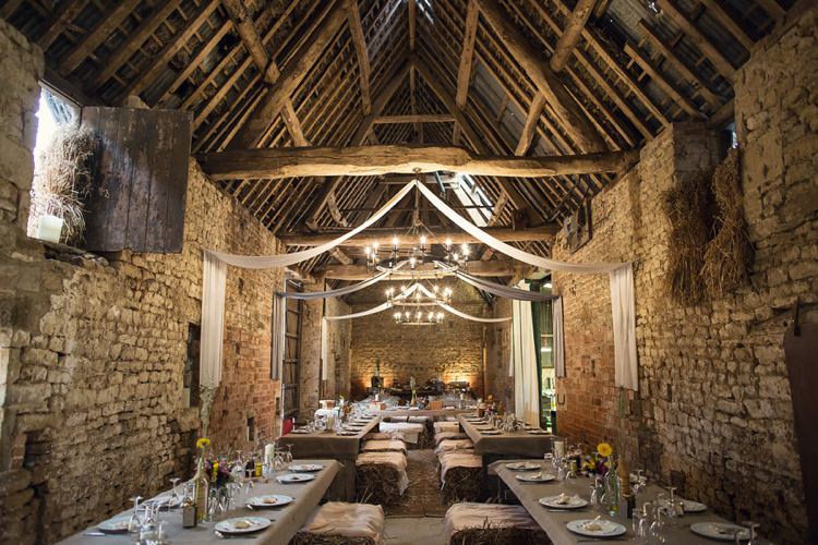 Drapes Hanging Decor Barn Yellow Grey Rustic Farm Wedding http://assassynation.co.uk/