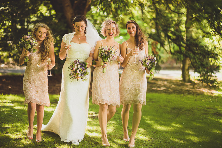 Sparkly Glitter Bridesmaid Dresses Blush Beautiful Glass House Wedding http://www.mattpenberthy.com/