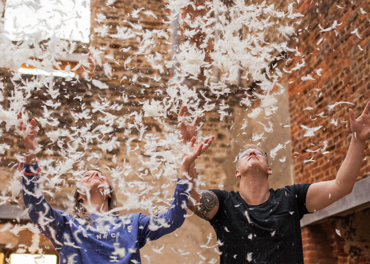 Pillow Fight Engagement http://www.faithdwightphotography.com/