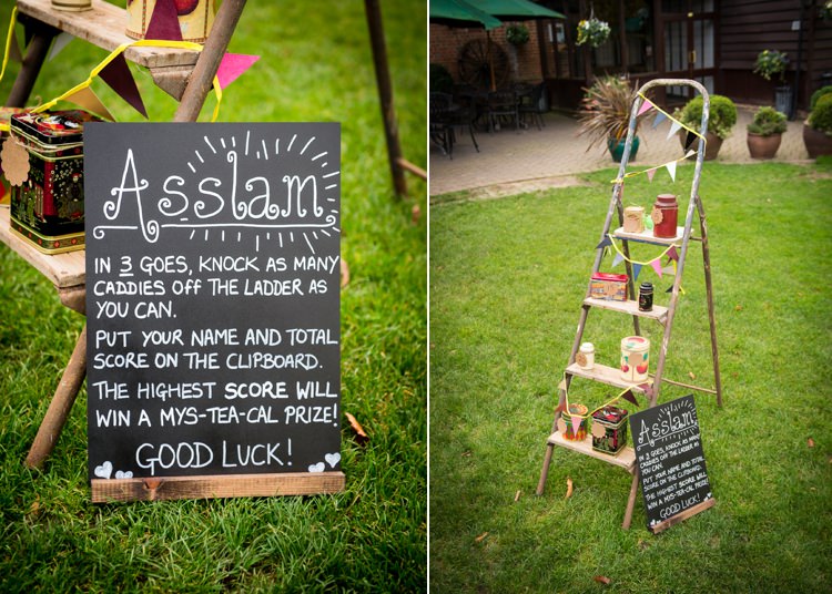 Games Ladder Quirky Crafty Tea Infused Wedding http://jamesgristphotography.co.uk/