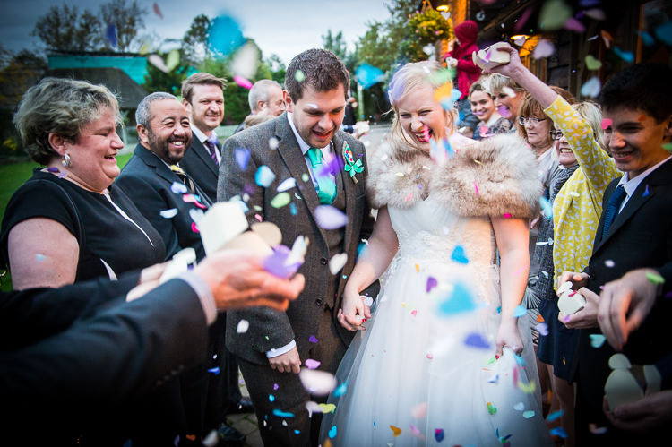 Confetti Throw Quirky Crafty Tea Infused Wedding http://jamesgristphotography.co.uk/