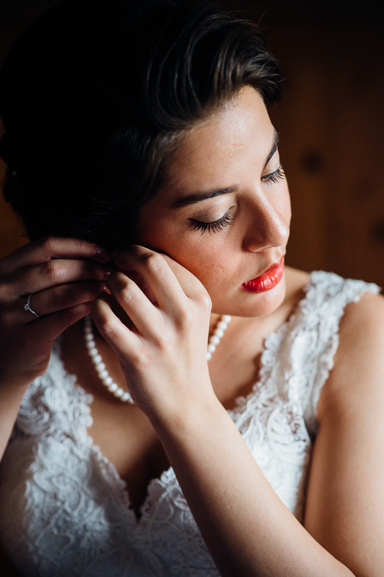 Make Up Bride Bridal Red Lips Books & History Sparkly Pastels Wedding http://www.mariannechua.com/
