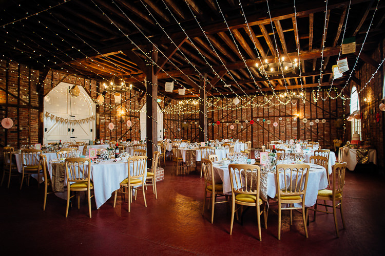 Fairy Lights Barn Books & History Sparkly Pastels Wedding Marks Hall Coach House http://www.mariannechua.com/
