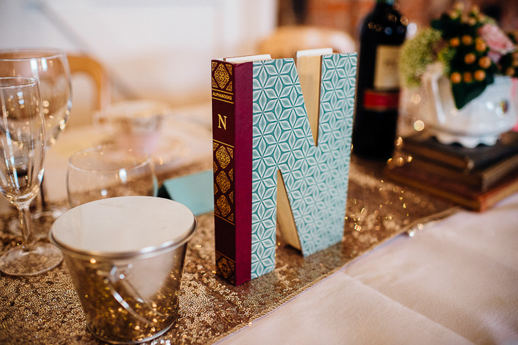 Sequin Runner Table Cloth Books & History Sparkly Pastels Wedding http://www.mariannechua.com/