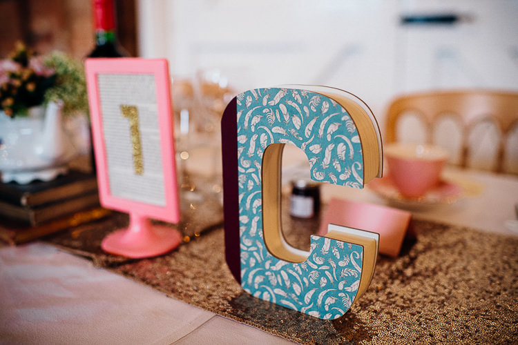 Letters Books & History Sparkly Pastels Wedding http://www.mariannechua.com/