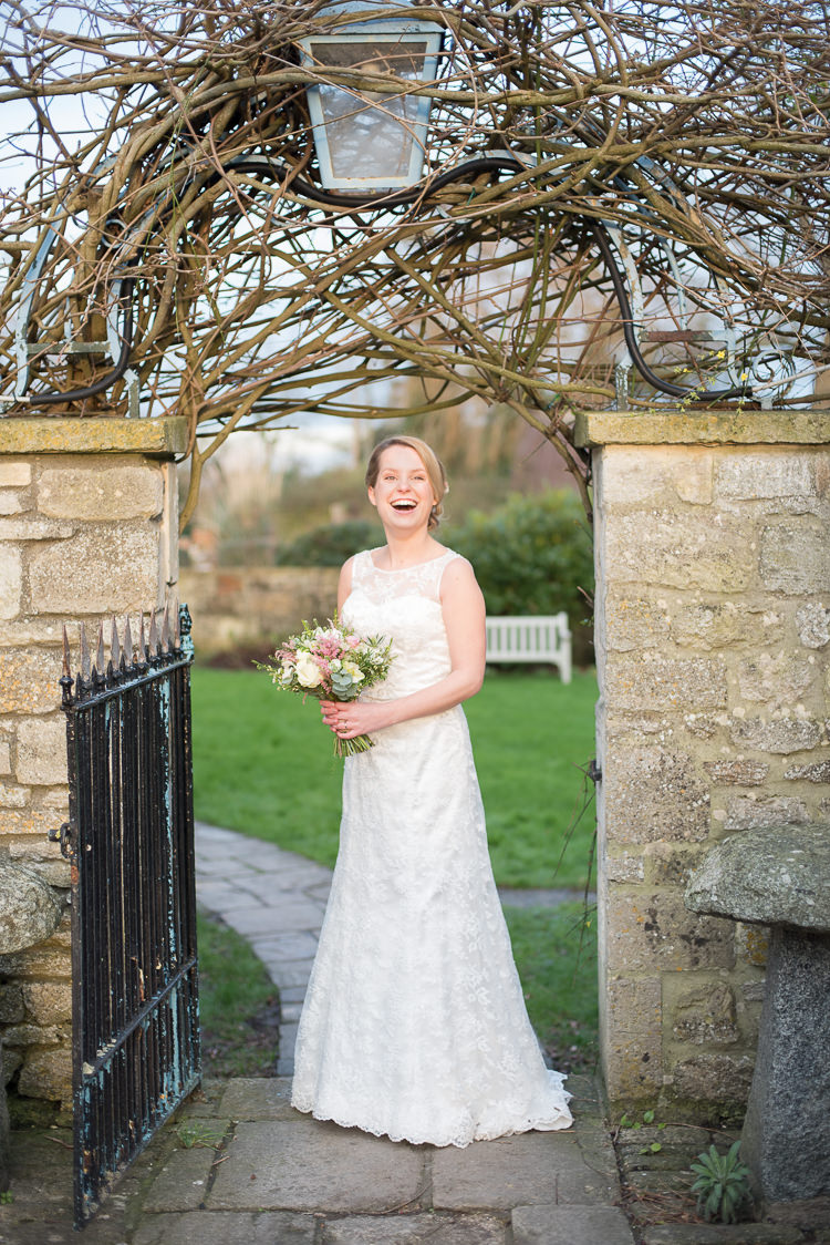 Mark Lesley Lace Dress Gown Bride Bridal Soft Pink Rustic Winter Wedding http://www.capturedbykatrina.co.uk/