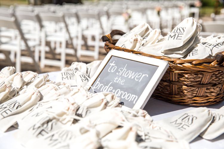 Confetti Bags Romantic Peach Museum Wedding New Jersey http://www.idaliaphotography.com/