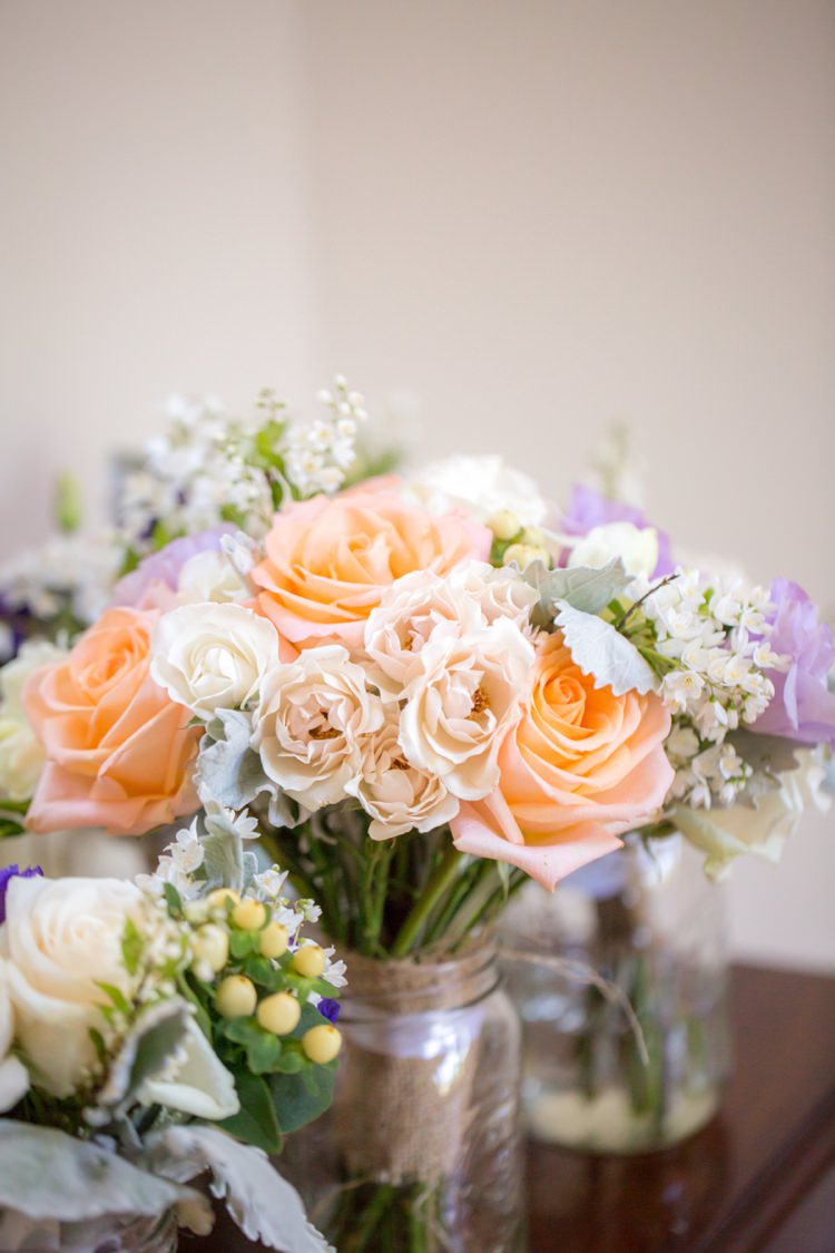Bouquet Flowers Bride Bridal Romantic Peach Museum Wedding New Jersey http://www.idaliaphotography.com/