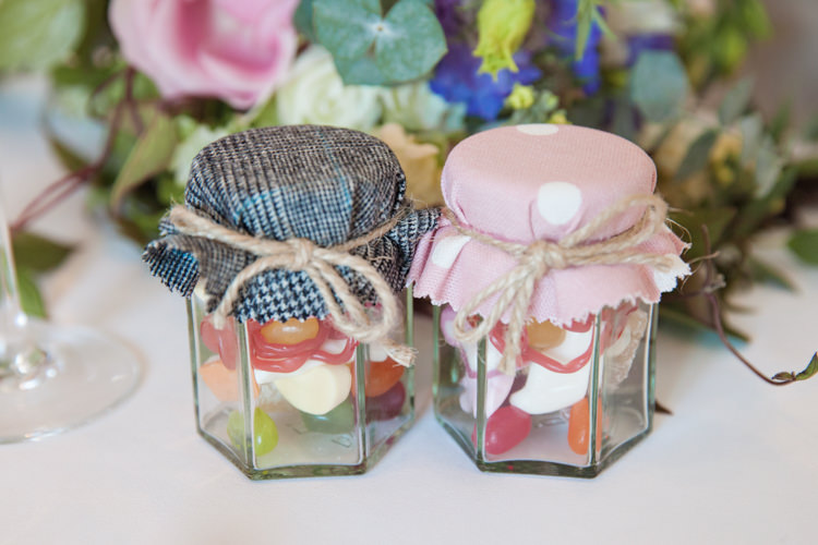 Sweet Jars Favours Romantic Candy Pink Pastels Wedding http://kerryannduffy.com/