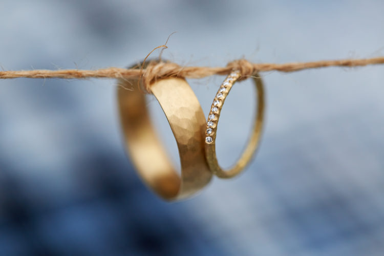 Yellow Gold Rings Bands Groom Bride Diamond Industrial Country Rustic Wedding https://www.fullerphotographyweddings.co.uk/