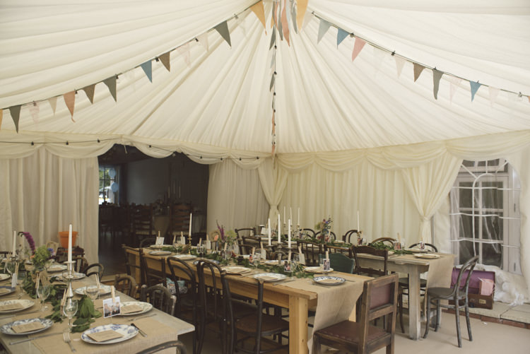 Marquee Bunting Tables Long Quirky DIY House Party Wedding http://www.petecranston.com/