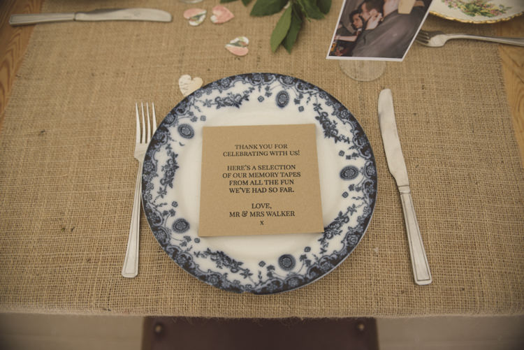 Place Setting Kraft Brown Paper Stationer Quirky DIY House Party Wedding http://www.petecranston.com/