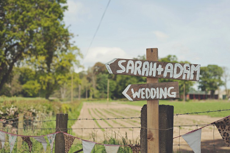 Rustic Wooden Sign Post Bohemian Country Tipi Wedding http://www.clickybox-photography.com/