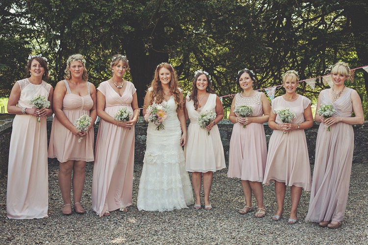 Mismatched Pink Bridesmaid Dresses Bohemian Country Tipi Wedding http://www.clickybox-photography.com/