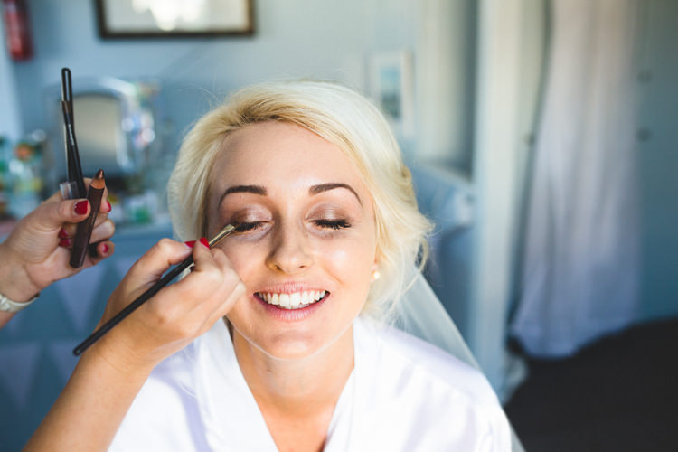 Bride Bridal Make Up Stylish Eclectic Fun Seaside Wedding http://www.livvy-hukins.co.uk/