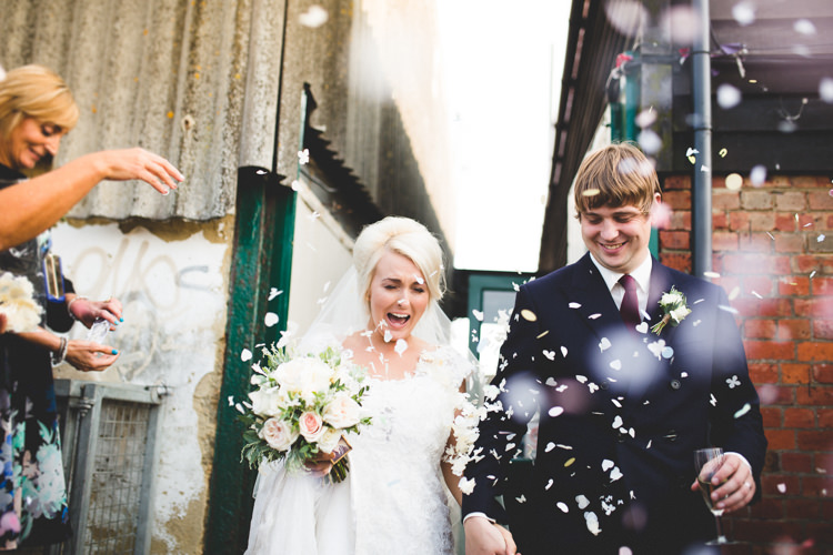 Confetti Throw Stylish Eclectic Fun Seaside Wedding http://www.livvy-hukins.co.uk/