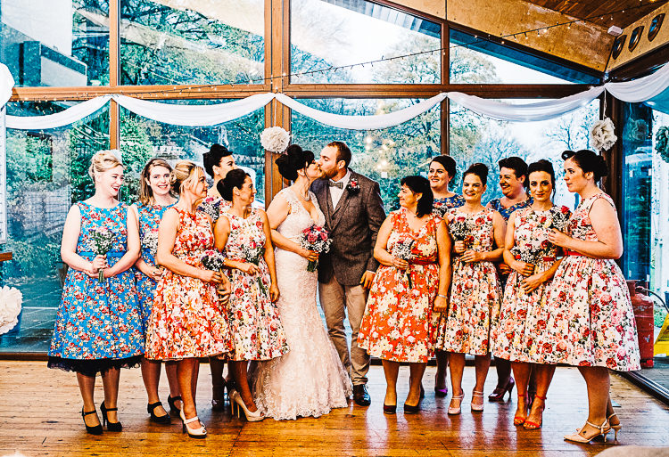 Lindy Bop Bridesmaids Vintage 1950s Petticoats Relaxed Quirky Sailing Club Wedding http://www.stevebridgwoodphotography.co.uk/