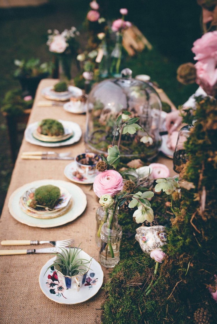 Tables Rustic Moss Decor Hessian Burlap Natural Festival Tipi Wedding Ideas http://www.katemccarthyphotography.co.uk/