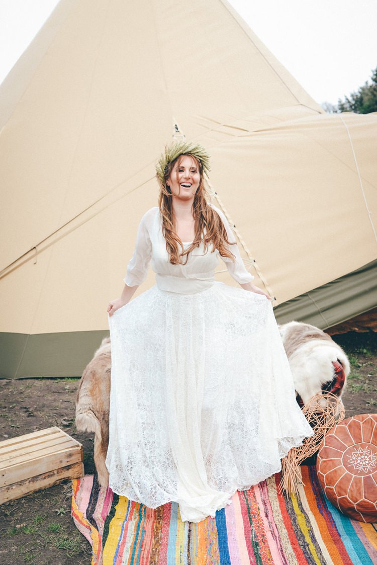 Natural Festival Tipi Wedding Ideas http://www.katemccarthyphotography.co.uk/