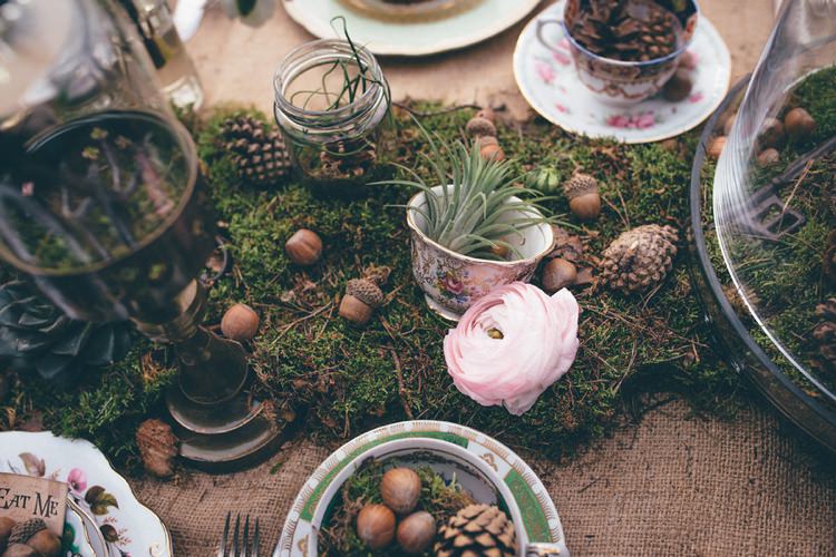Tables Rustic Moss Decor Hessian Burlap Natural Festival Tipi Wedding Ideas http://www.katemccarthyphotography.co.uk/