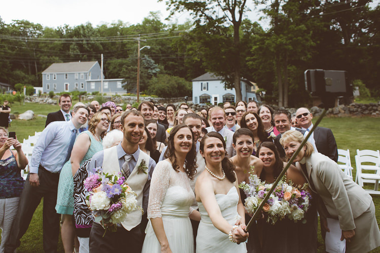 Selfie Romantic Rustic Pastel Vineyard Wedding Massachusetts http://www.wonder-bliss.com/