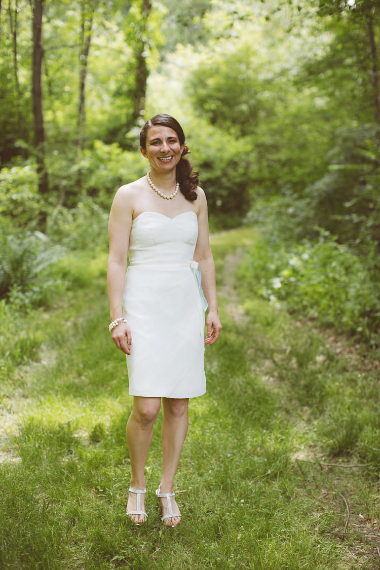 Pencil Strapless Sweetheart Dress Short Gown Bride Bridal Romantic Rustic Pastel Vineyard Wedding Massachusetts http://www.wonder-bliss.com/