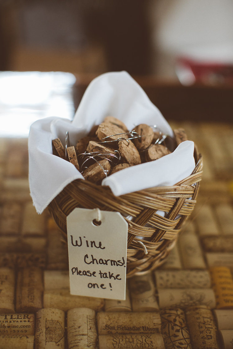 Wine Charm Favours Romantic Rustic Pastel Vineyard Wedding Massachusetts http://www.wonder-bliss.com/