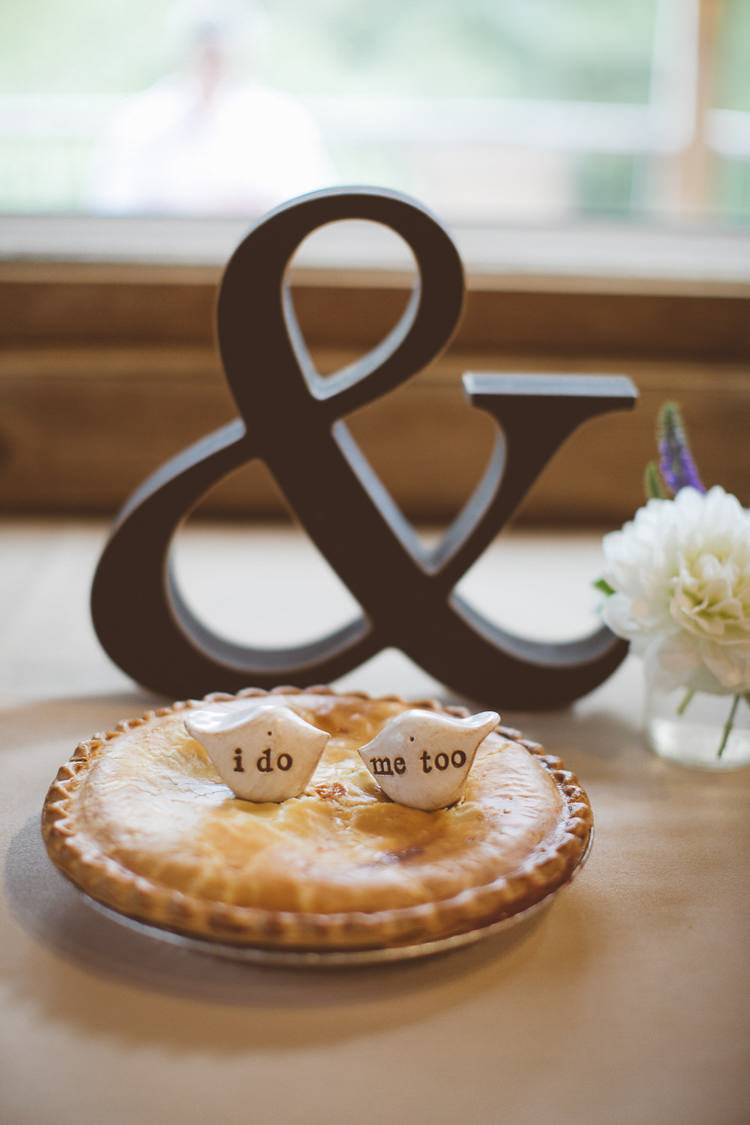 Pie Toppers Birds Romantic Rustic Pastel Vineyard Wedding Massachusetts http://www.wonder-bliss.com/