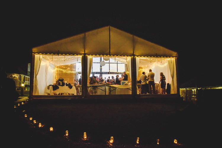 Dusky Pink Lace Fairy Lights Wedding http://www.abiriley.co.uk/