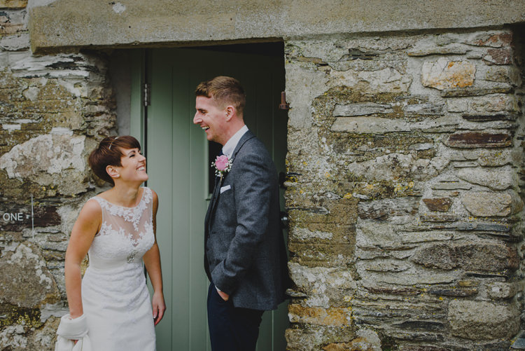 Dusky Pink Lace Fairy Lights Wedding http://www.abiriley.co.uk/