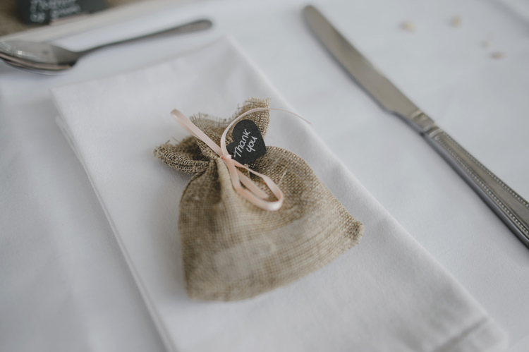 Hessian Burlap Favour Bags Dusky Pink Lace Fairy Lights Wedding http://www.abiriley.co.uk/