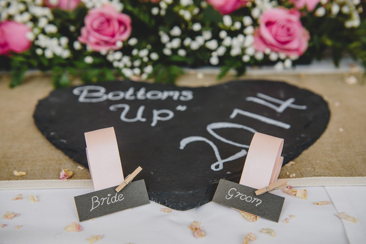 Dusky Pink Lace Fairy Lights Wedding http://www.abiriley.co.uk/