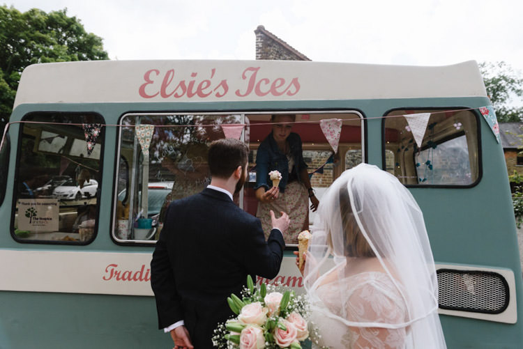 Ice Cream Van Vintage Country Fete Farm Wedding http://carolinehancox.co.uk/