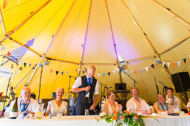 Orange Blue Festival Fete Tipi Wedding http://www.lynseygracephotography.com/