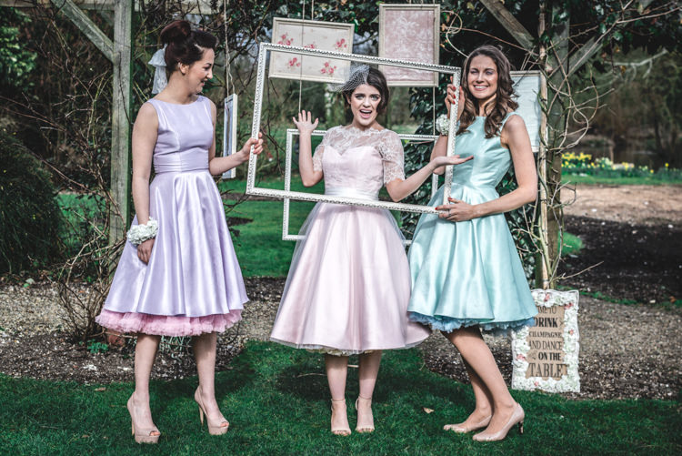 Bridesmaid Dresses Vintage Retro Petticoat Louise Rose Couture Fun 1950s Pastel Wedding Ideas http://www.bernipalumbo.com/