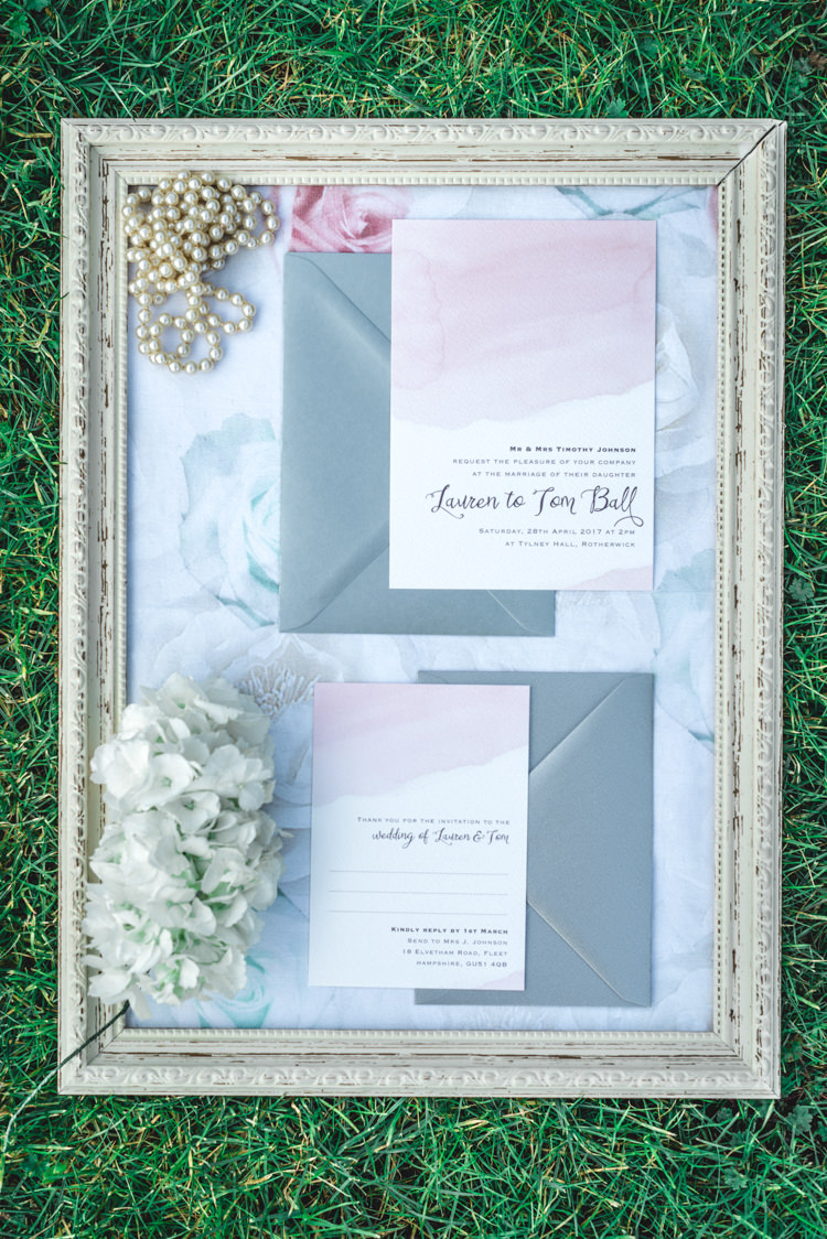 Watercolour Stationery Invitations Fun 1950s Pastel Wedding Ideas http://www.bernipalumbo.com/