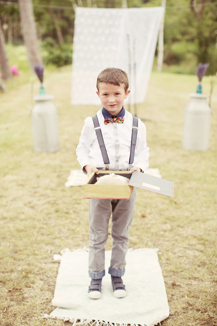 Page Boy Braces Bow Tie Mismatched Fairground Woodland Wedding http://www.rebeccaweddingphotography.co.uk/