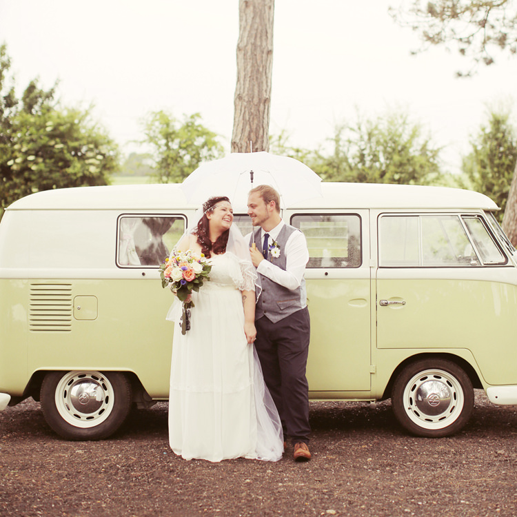 VW Camper Mismatched Fairground Woodland Wedding http://www.rebeccaweddingphotography.co.uk/