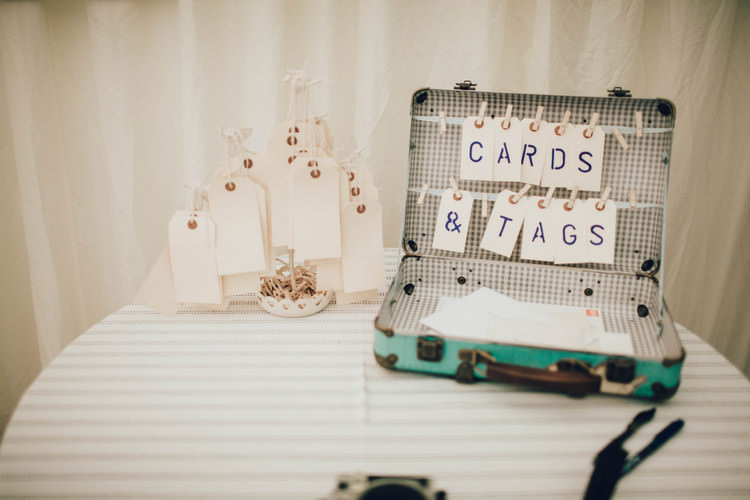 Suitcase Cards Holder Summertime Pastel English Country Garden Wedding http://alipaul.com/