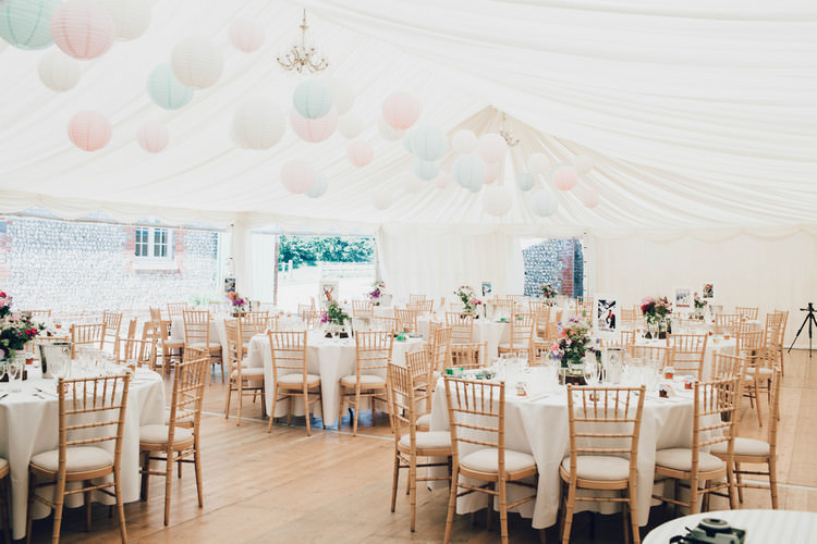 Marquee Lanterns Pink Blue Summertime Pastel English Country Garden Wedding http://alipaul.com/