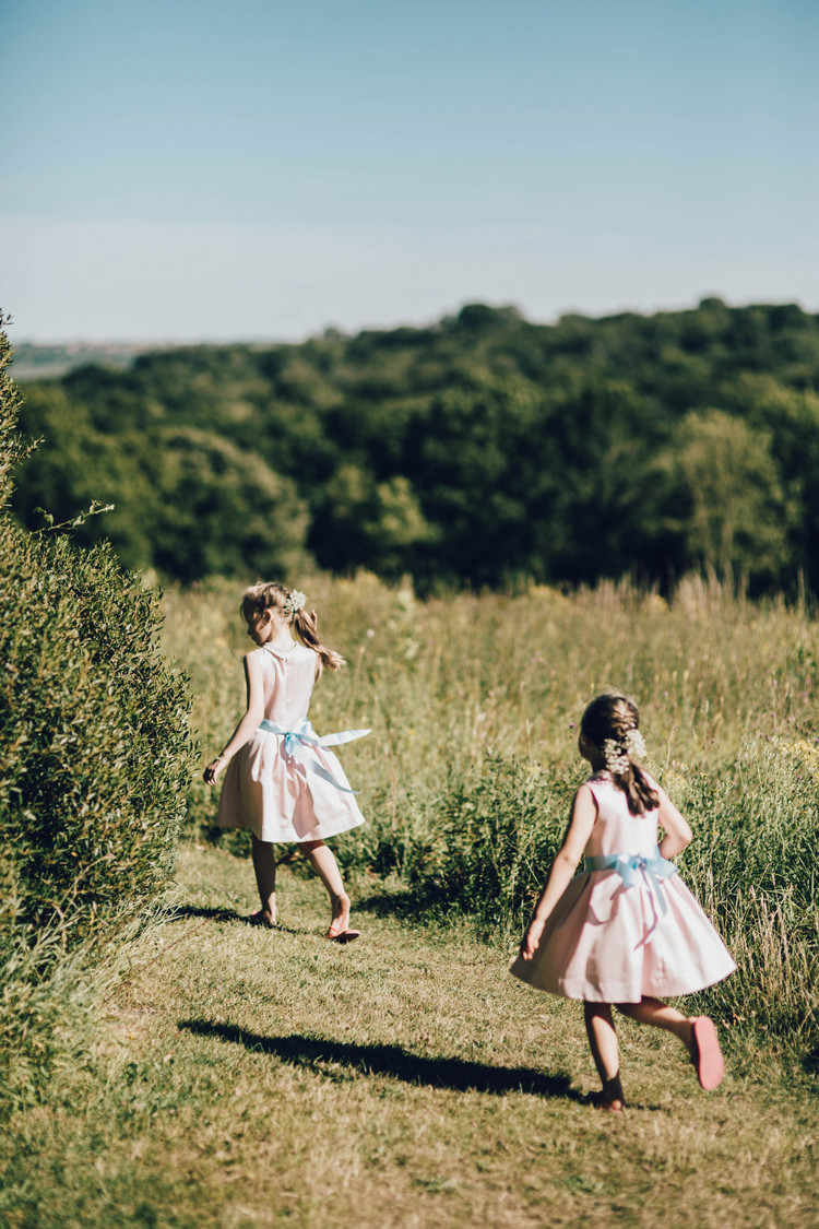 Flower Girls Dresses Pink Blue Summertime Pastel English Country Garden Wedding http://alipaul.com/
