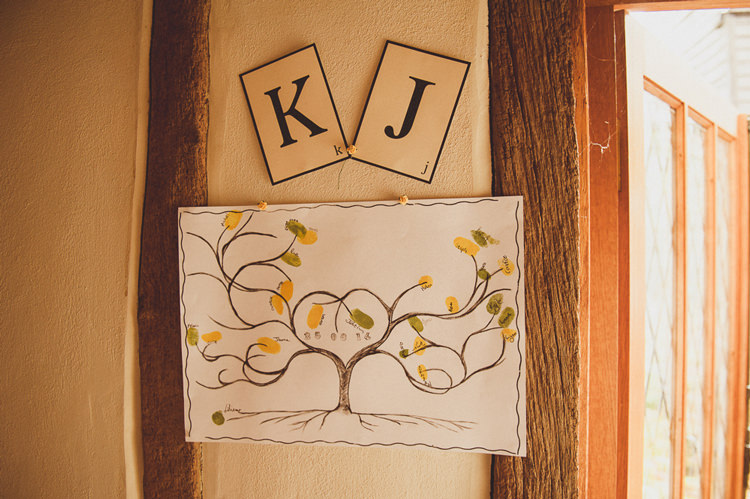 Finger Print Tree Guest Book Pretty Summery Yellow Barn Wedding http://www.mattpenberthy.com/