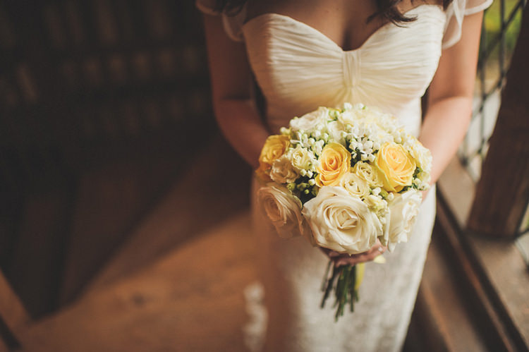 Rose Gypsophila Bouquet Flowers Bride Bridal Pretty Summery Yellow Barn Wedding http://www.mattpenberthy.com/