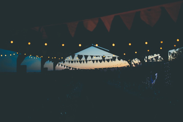 Bunting Festoon Lights Festival Country Outdoor Wedding http://shootingsuzie.com/