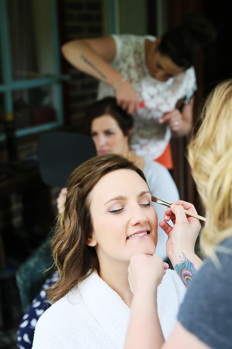 Bride Bridal Make Up Sweet Pastel Village Hall Wedding http://www.helenstrongphotography.co.uk/